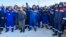 Kazakhstan – Protesting hundreds workers of West Oil Software company demanding better labor conditions. Zhetibay oilfield in Mangystau region, 15 December 2023