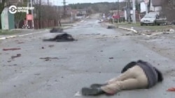 Год назад украинские военные освободили Бучу. Репортаж Настоящего Времени  Год назад украинские военные освободили Бучу. Репортаж Настоящего Времени