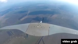 Российский дрон-перехватчик Supercam за несколько секунд до перехвата украинским беспилотником