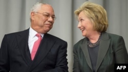 Колин Пауэлл и Хиллари Клинтон
