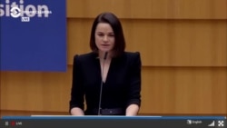 "Мы восстали за нашу свободу". Речь Тихановской на вручении премии Сахарова белорусской оппозиции "Мы восстали за нашу свободу". Речь Тихановской на вручении премии Сахарова белорусской оппозиции