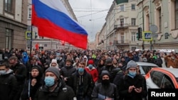 Акция в поддержку Навального в Петербурге. 21 апреля.