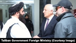 Встреча бывшего американского дипломата Залмая Халилзада с представителями талибов в Кабуле