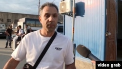 Амир Никки на погранпереходе с Арменией