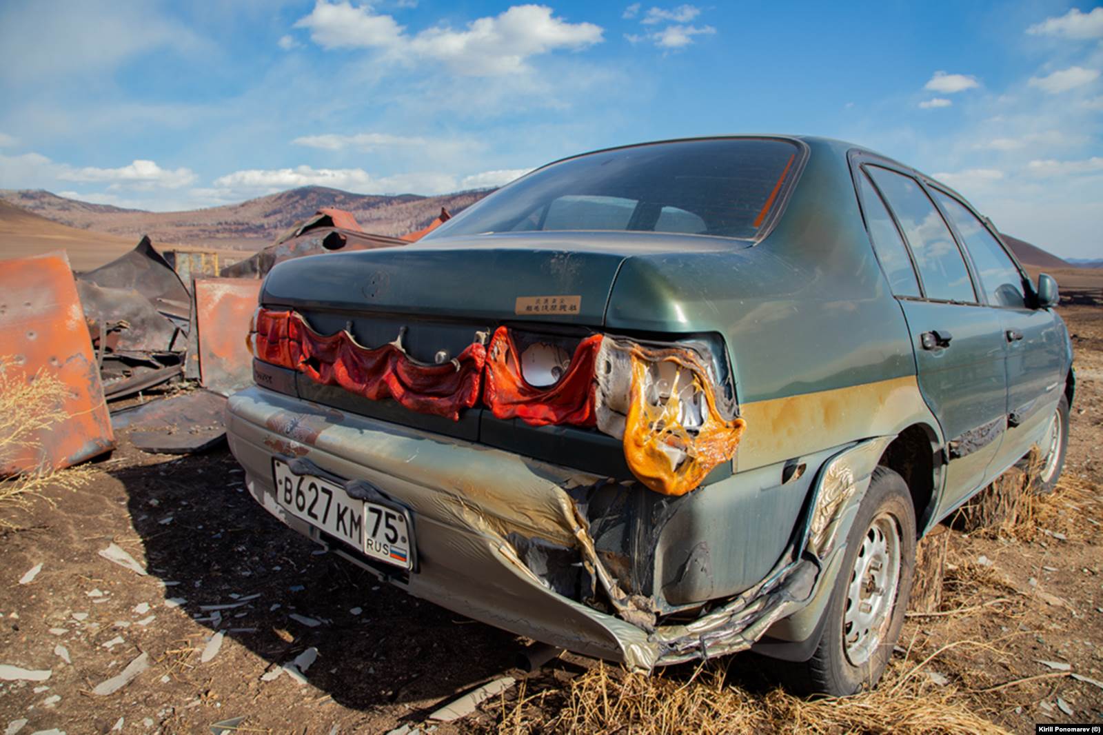 Автомобиль на стоянке. Забайкальский край, 20 апреля 2019 года. Фото: Кирилл Пономарев