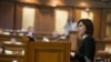 Премьер Молдовы Майя Санду выступает в парламенте