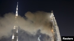 Пожар в дубайском отеле Address Downtown в новогоднюю ночь