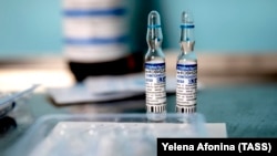 Ампулы с первым компонентом препарата "Гам-КОВИД-Вак" ("Спутник V")