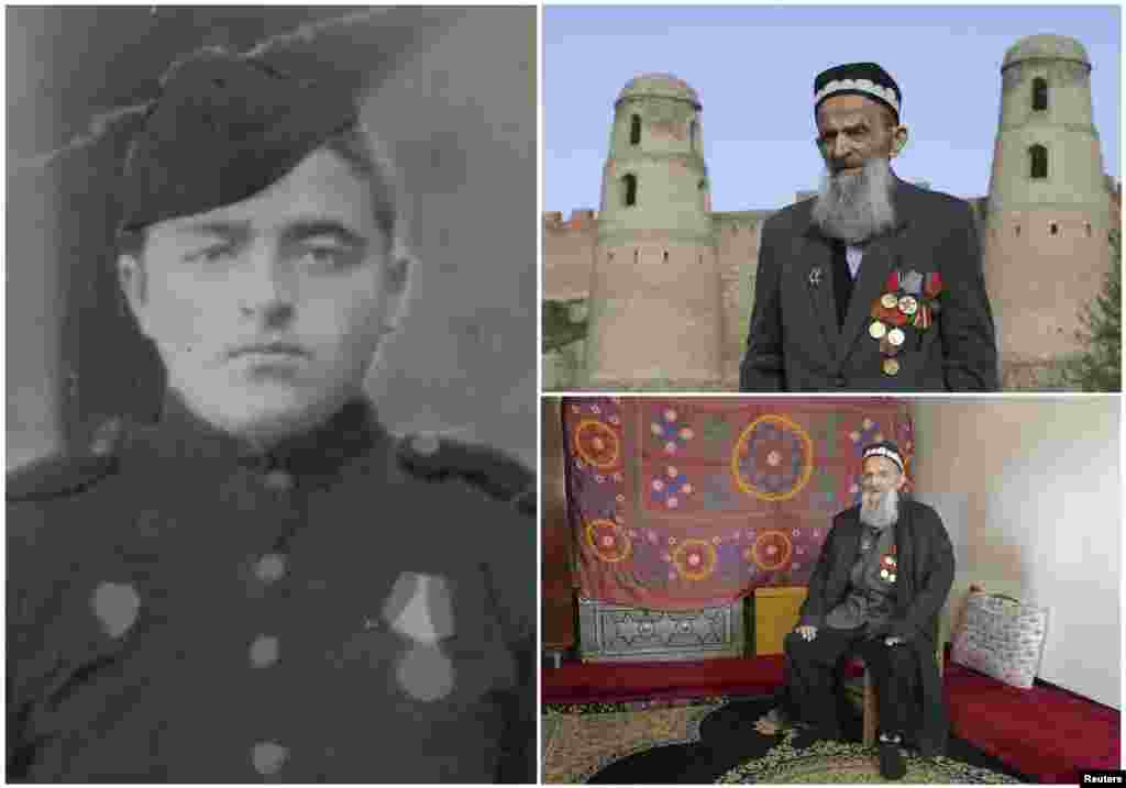 Холик Хояев, 92. Таджикский офицер, служивший в советской пехоте с октября 1942 по январь 1946. На момент окончания войны находился в Венгрии 