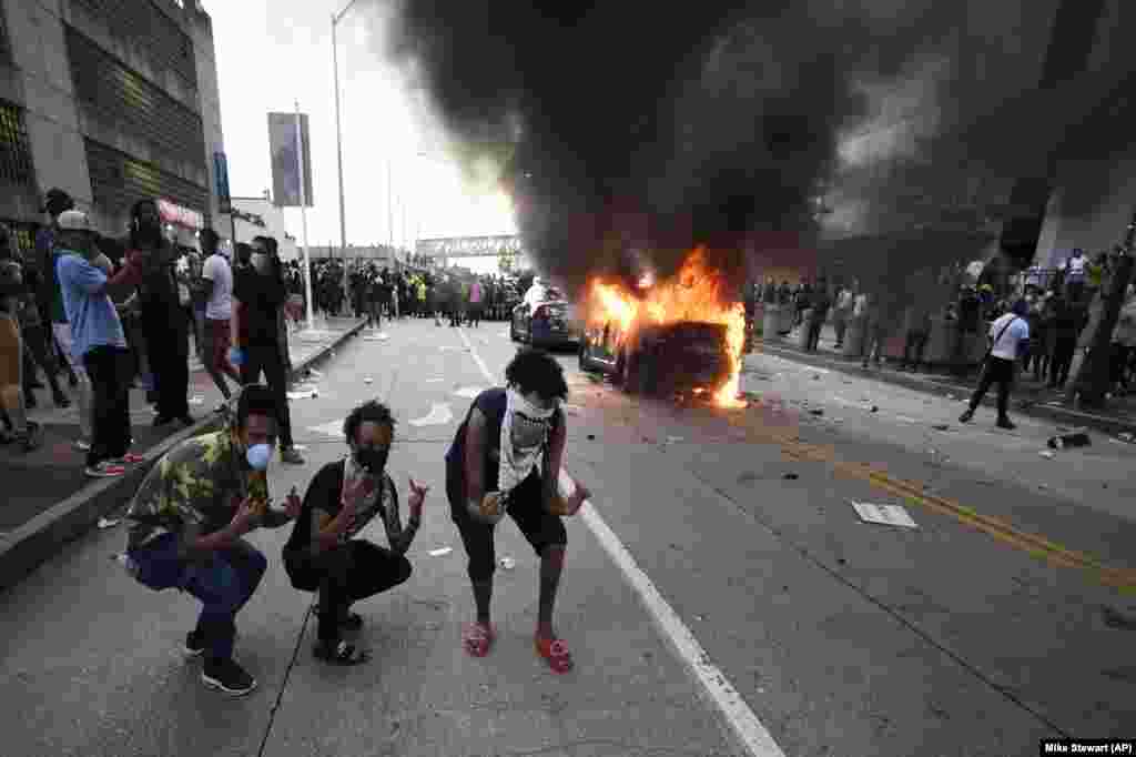 Протесты затронули также американский юг — Джорджию и особенно ее столицу Атланту.