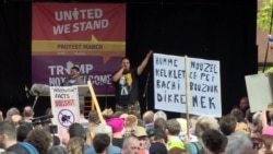 Брюссель встретил Трампа протестами. Видео Брюссель встретил Трампа протестами. Видео