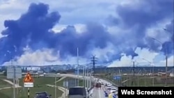 На военном аэродроме "Белая" в Иркутской области после атаки