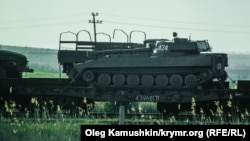 Российское вооружение на Керченской переправе в Крыму