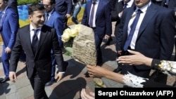 Владимир Зеленский после церемонии инаугурации 20 мая 2019 года