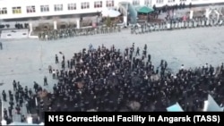 Видео бунта в ИК-15 в Ангарске с камер наблюдения в колонии