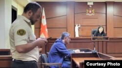 Иракли Окруашвили в зале суда 14 мая 2025 года 