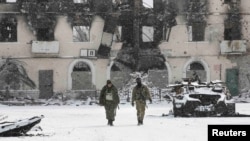 Солдаты "ДНР" в Углегорске